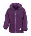 R160B Kids Reversible Fleece Jacket Purple / Purple colour image